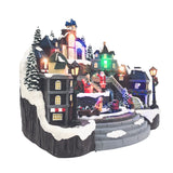 Animated Village with Train & Santa fgsquarevillage