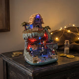 Jolly Roger's Retreat – Lighted Animated Halloween Village Piece