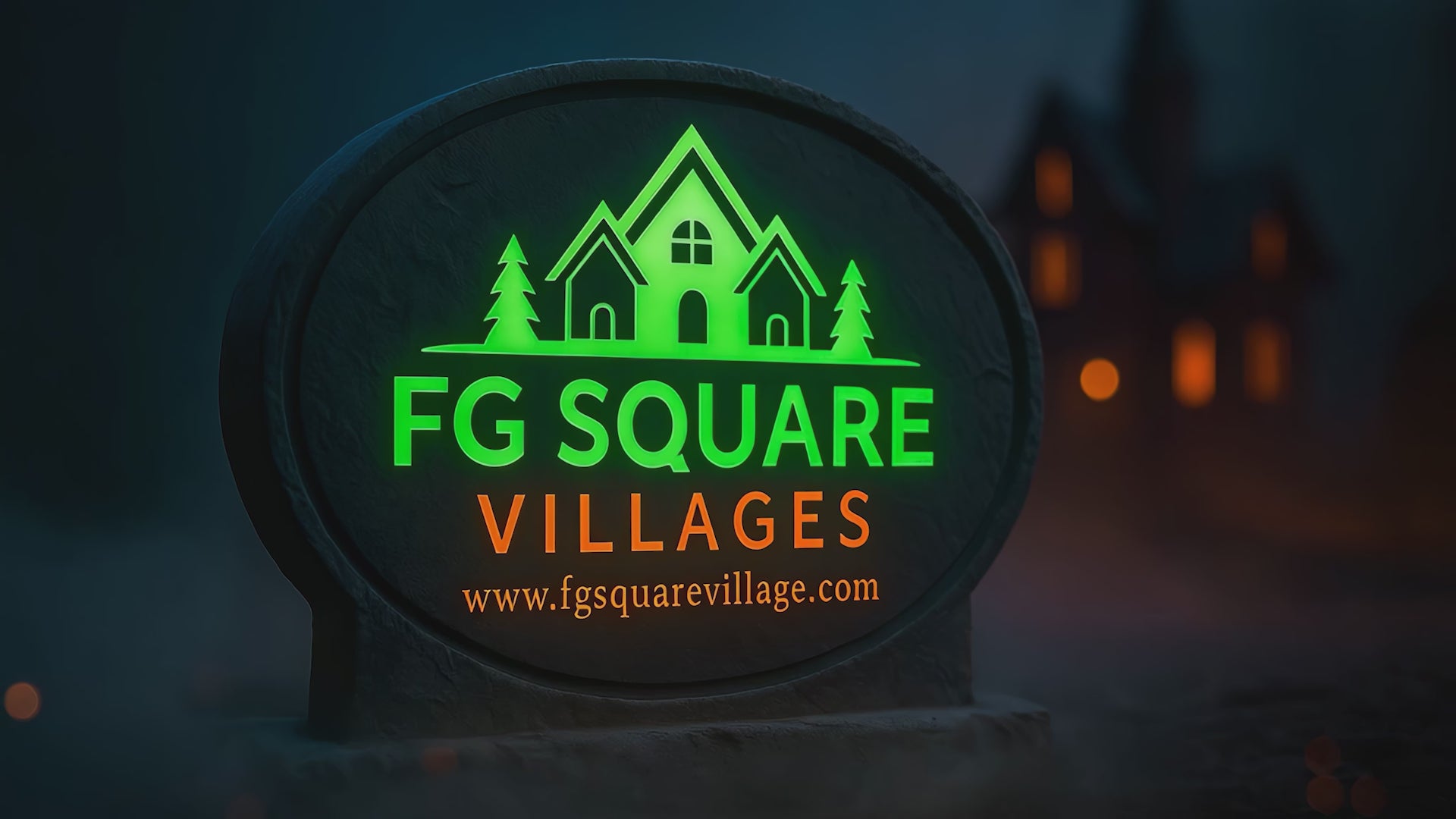 Pumpkin Ale Distillery Halloween Village