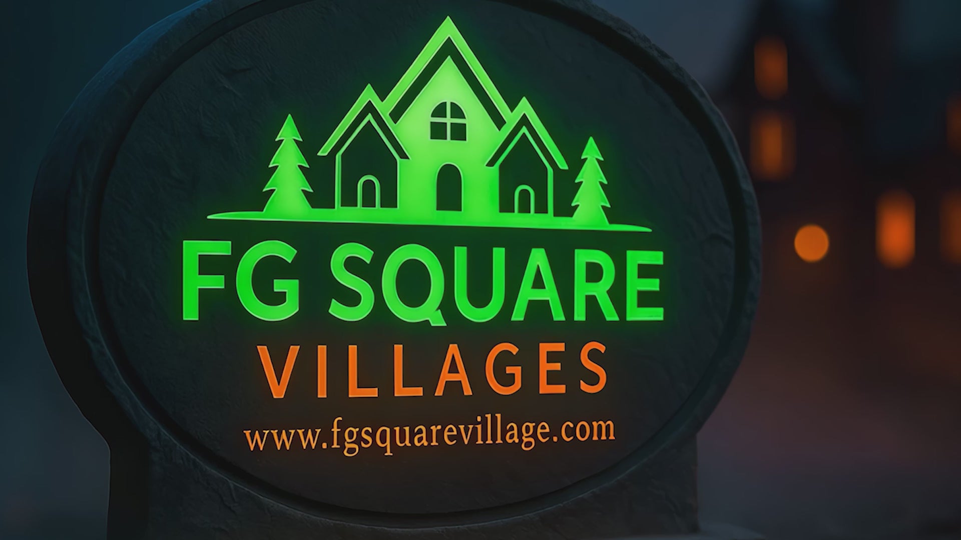 Monster Truck Jam – Lighted Animated Halloween Village Piece