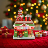 Vintage Fire Department Christmas Village