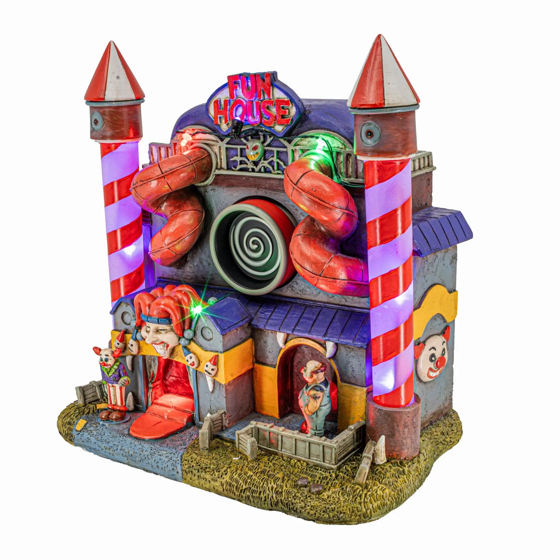 Funhouse Building Carnival Funhouse Halloween Village – Animated Carnival Building ...