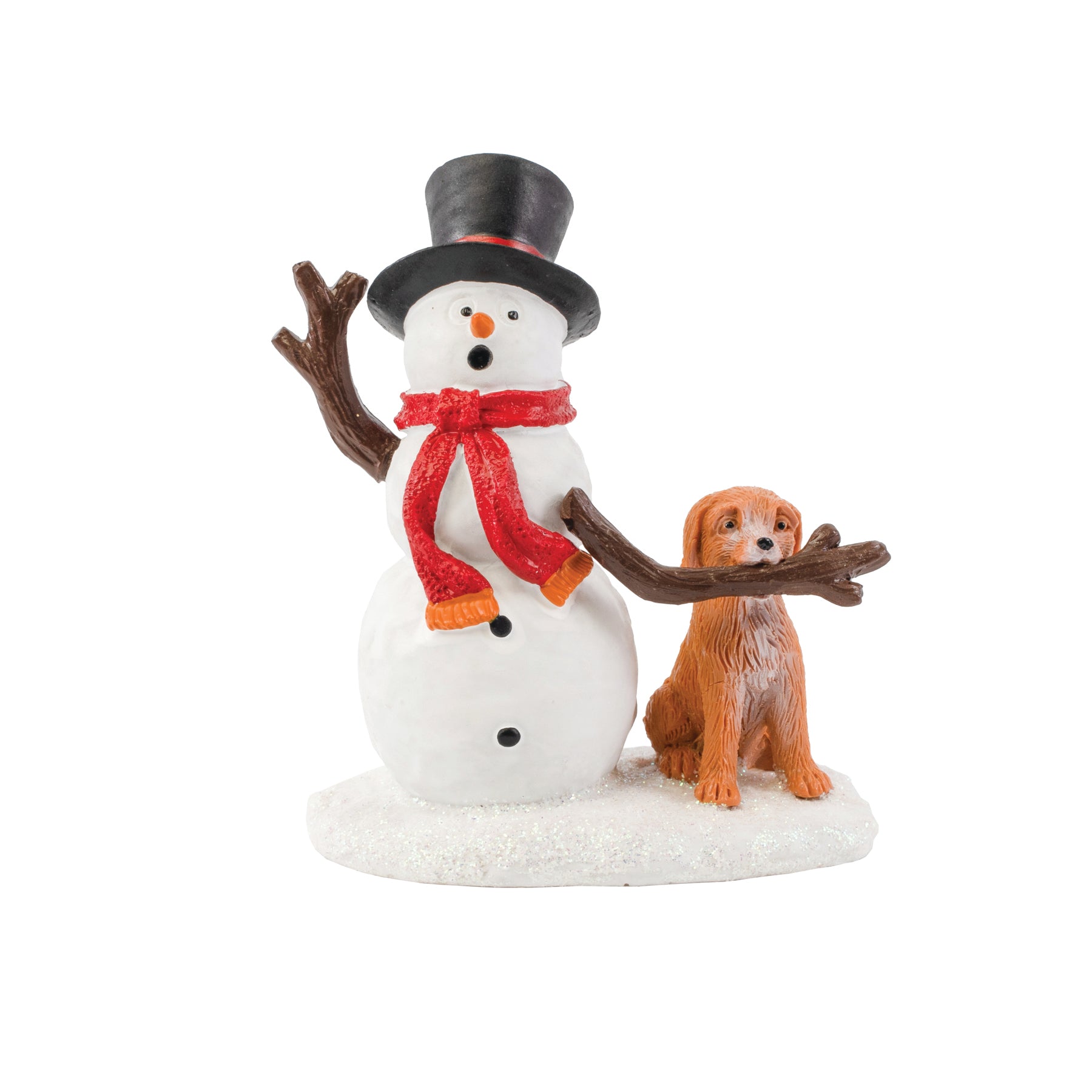 Snowman with Dog