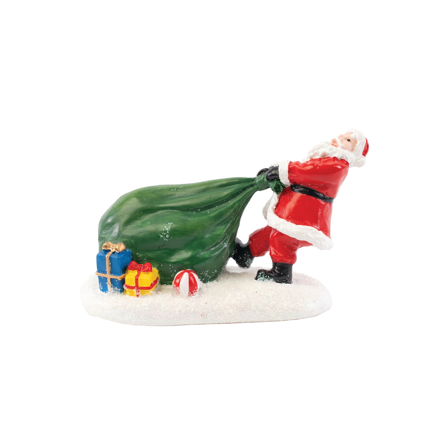 Santa Pulling Toy Bag