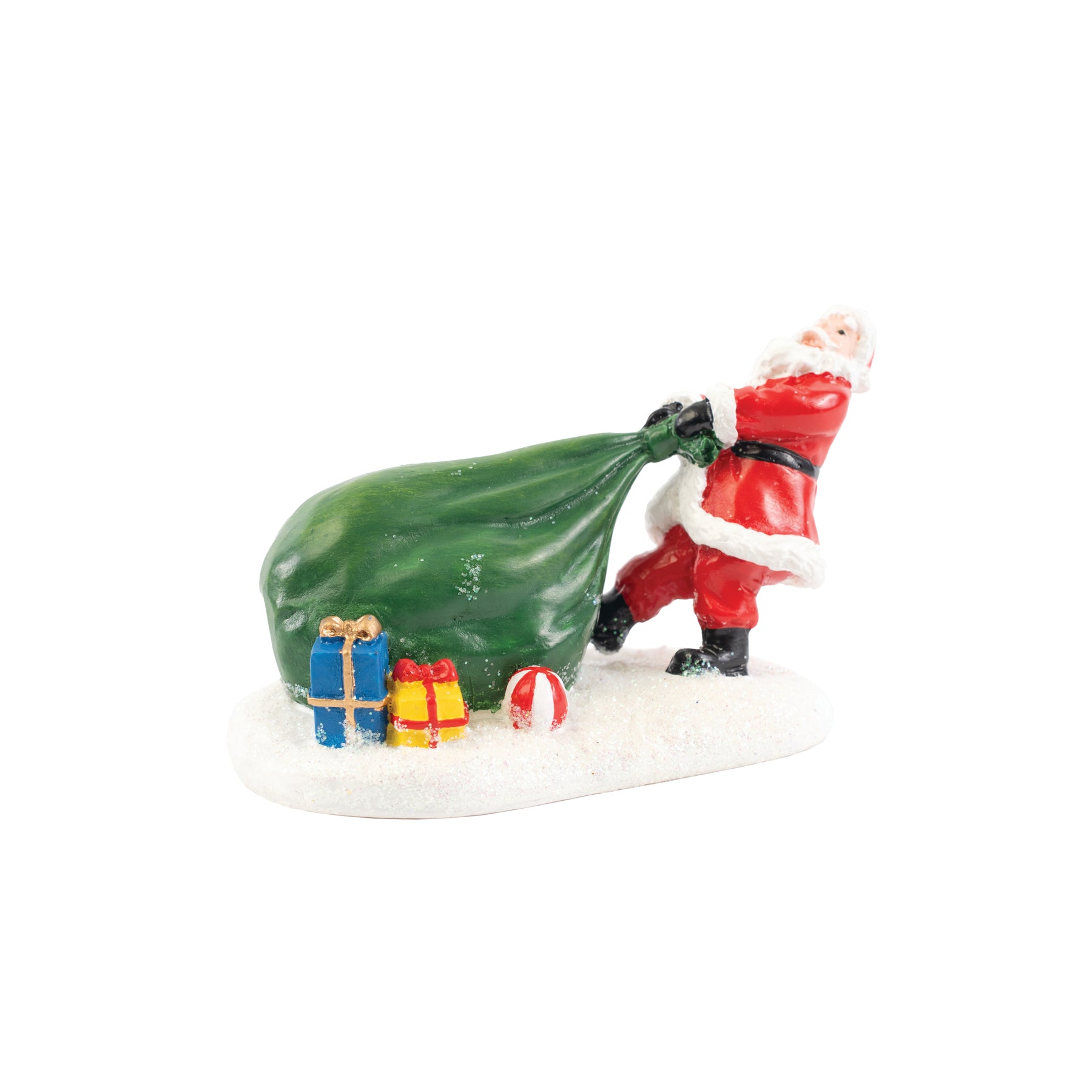 Santa Pulling Toy Bag