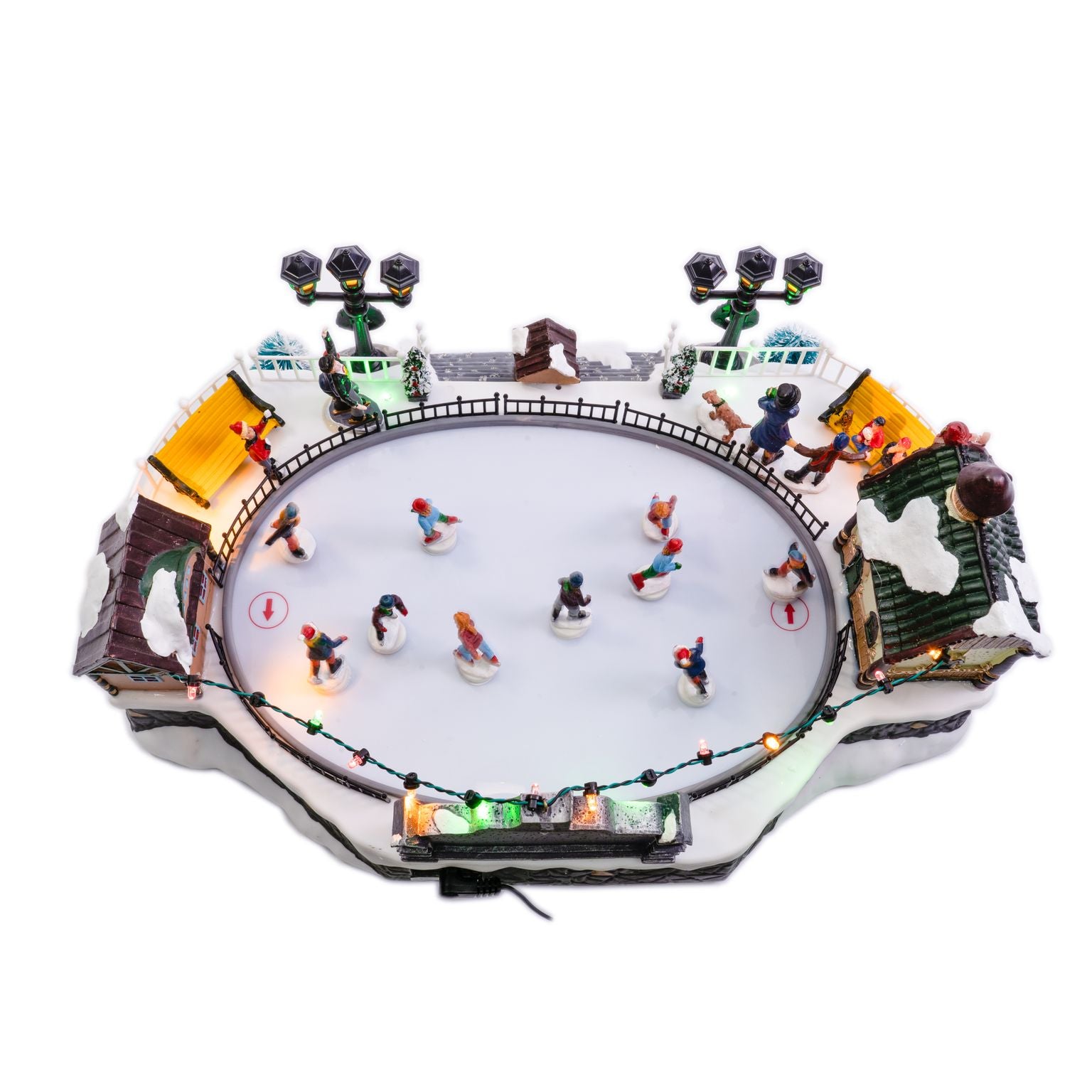Animated LED Ice Skating Rink