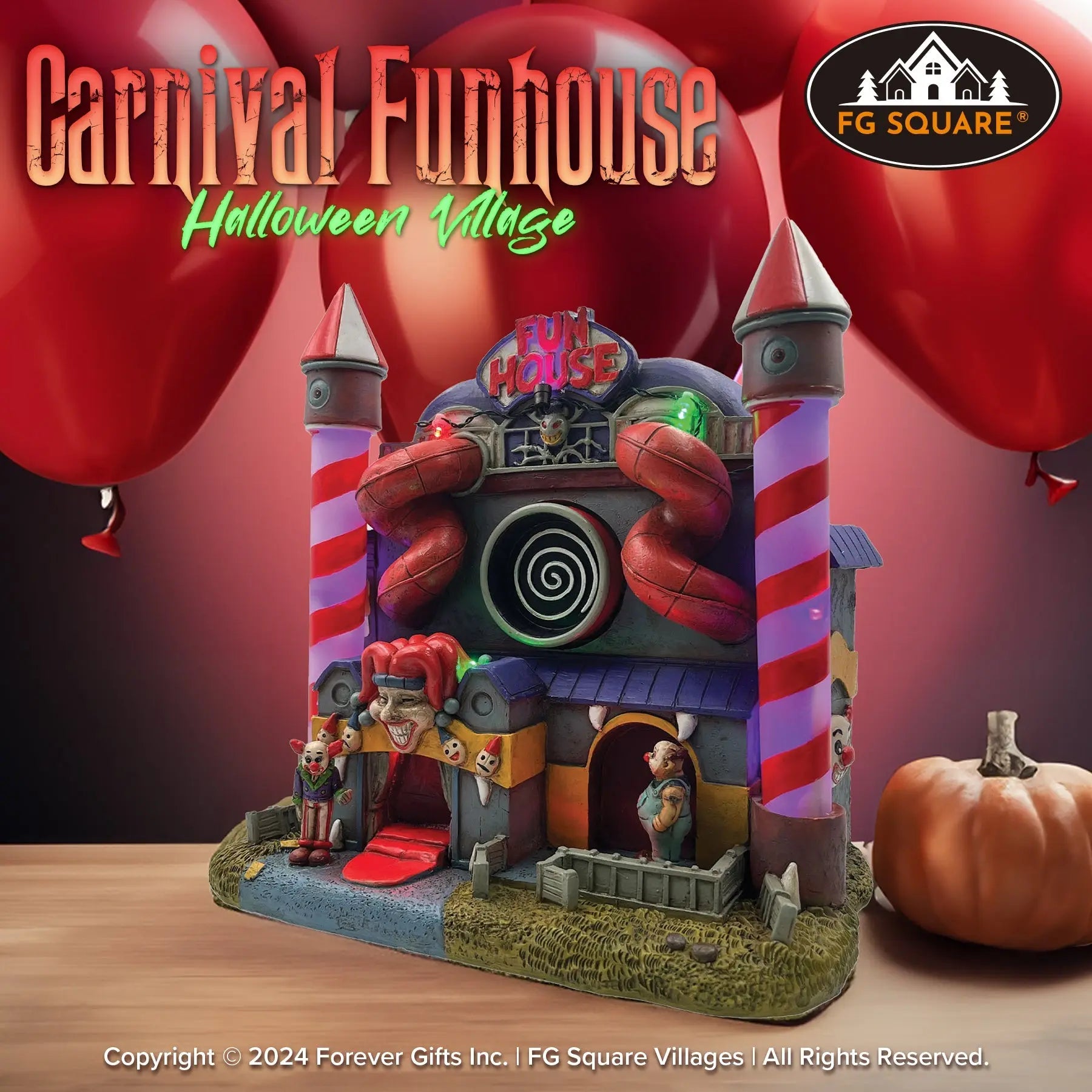 Funhouse Backdrop Funhouse Summer Carnival