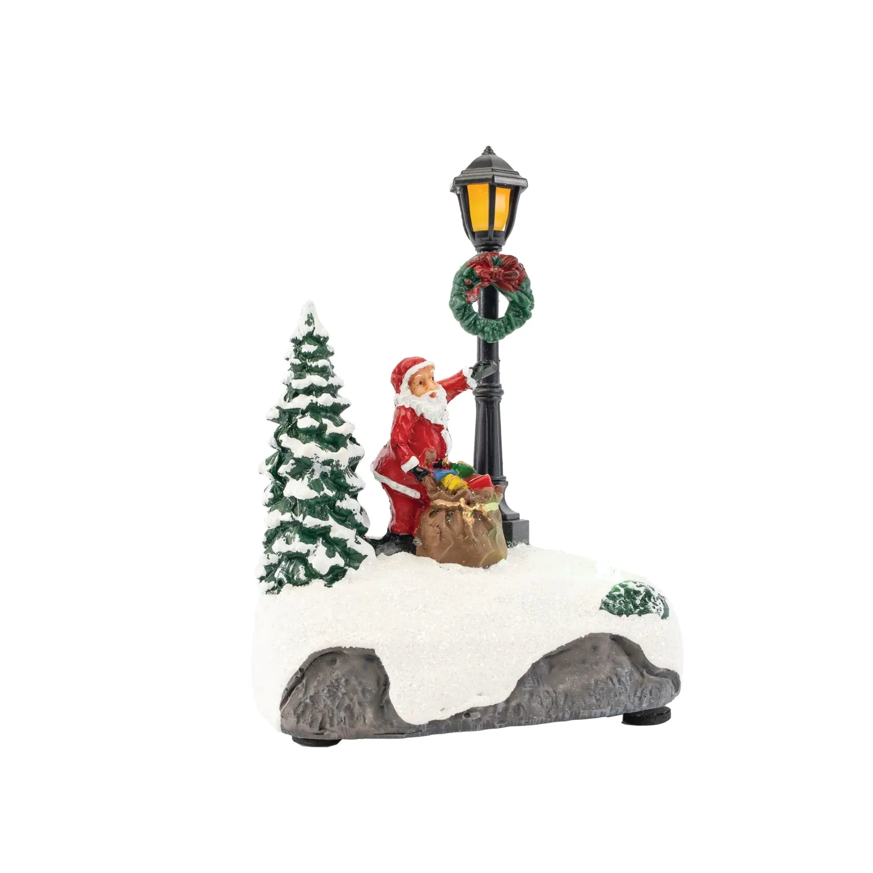 Santa by Light Post fgsquarevillage
