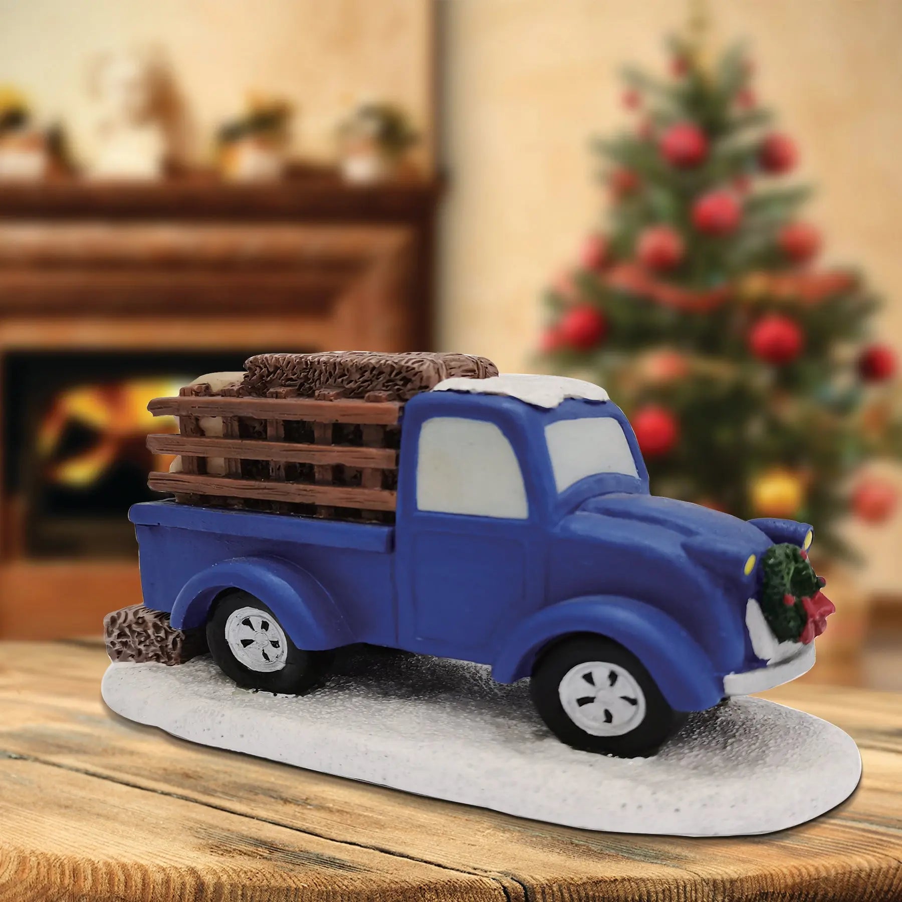 Blue Holiday Truck fgsquarevillage